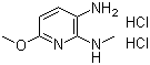 structure of CAS# 83732-72-3, HC Blue 7;3-Amino-2-methylamino-6-methoxypyridine dihydrochloride; 3-Amino-6-methoxy-2-(methylamino)pyridine dihydrochloride