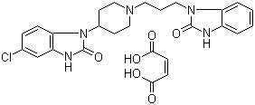 结构式 CAS# 83898-65-1, 马来酸多潘立酮; 多潘立酮马来酸盐; 5-氯-1-[1-[3-(2-氧代-1,3-二氢苯并咪唑-1-基)丙基]-4-哌啶基]-1,3-二氢苯并咪唑-2-酮马来酸盐
