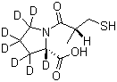 卡托普利-D7分子结构 (CAS 83993-06-0)