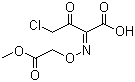 2-Methoxycarbonylmethoxyimino-4-chloro-3-oxobutyric acid molecular structure (CAS 84080-70-6)