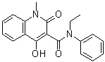 N-Ethyl-1,2-dihydro-4-hydroxy-1-methyl-2-oxo-N-phenyl-3-quinolinecarboxamide molecular structure (CAS 84088-99-3)