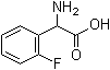 structure of CAS# 84145-28-8, 2-Fluoro-DL-phenylglycine;2-Amino-2-(2-fluorophenyl)acetic acid; (2-Fluorophenyl)glycine; 2-(o-Fluorophenyl)glycine