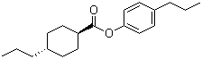 trans-4-Propylcyclohexanecarboxylic acid 4-propylphenyl ester molecular structure (CAS 84184-22-5)