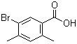5-Bromo-2,4-dimethylbenzoic acid molecular structure (CAS 842136-27-0)