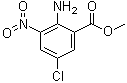 2-氨基-5-氯-3-硝基苯甲酸甲酯分子结构 (CAS 84228-49-9)
