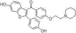 Raloxifene molecular structure (CAS 84449-90-1)