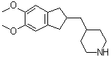 4-[(2,3-Dihydro-5,6-dimethoxy-1H-inden-2-yl)methyl]piperidine molecular structure (CAS 844694-83-3)
