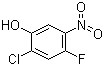 structure of CAS# 84478-75-1, 2-Chloro-4-fluoro-5-nitrophenol