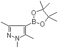 结构式 CAS# 844891-04-9, 1,3,5-三甲基-1H-吡唑-4-硼酸频哪醇酯; 1,3,5-三甲基-4-(4,4,5,5-四甲基-1,3,2-二氧杂戊硼烷-2-基)-1H-吡唑