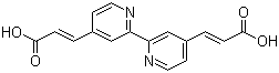 2,2'-Bipyridine-4,4'-dipropenoic acid molecular structure (CAS 845307-48-4)