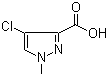 1-(N-甲基)-4-氯-3-吡唑甲酸分子结构 (CAS 84547-85-3)
