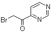 2-Bromo-1-(4-pyrimidinyl)ethanone molecular structure (CAS 845504-81-6)