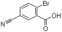 2-Bromo-5-cyanobenzoic acid molecular structure (CAS 845616-12-8)