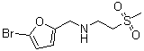 N-[(5-Bromo-2-furyl)methyl]-2-(methylsulfonyl)ethanamine molecular structure (CAS 845658-68-6)