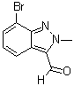 7-溴-2-甲基-2H-吲唑-3-甲醛分子结构 (CAS 845751-70-4)
