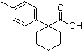 结构式 CAS# 84682-27-9, 1-(4-甲基苯基)-1-环己羧酸; 1-对甲苯基环己基甲酸