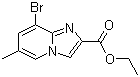 structure of CAS# 847446-55-3, Ethyl 8-bromo-6-methylimidazo[1,2-a]pyridine-2-carboxylate