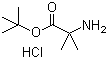 tert-Butyl 2-amino-2-methylpropanoate hydrochloride molecular structure (CAS 84758-81-6)