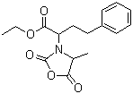 N-[1-(S)-乙氧羰基-3-苯丙基]-L-丙氨酸-N-羧基酸酐分子结构 (CAS 84793-24-8)