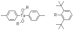 Bis[2,6-di(1,1-dimethylethyl)phenolato]bis(4-methylphenyl)tantalum molecular structure (CAS 84824-28-2)