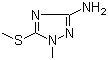 1-Methyl-5-(methylthio)-1H-1,2,4-triazol-3-amine molecular structure (CAS 84827-78-1)