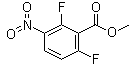 structure of CAS# 84832-01-9, Methyl 2,6-difluoro-3-nitrobenzoate