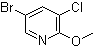 structure of CAS# 848366-28-9, 2-Methoxy-3-chloro-5-bromopyridine;5-Bromo-3-chloro-2-methoxypyridine