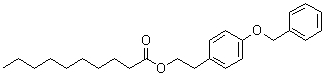 2-(4-Benzyloxyphenyl)ethyl decanoate molecular structure (CAS 848484-93-5)