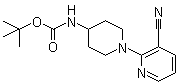 tert-Butyl [1-(3-cyanopyridin-2-yl)piperidin-4-yl]carbamate molecular structure (CAS 848500-02-7)