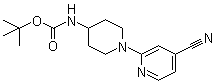 tert-Butyl [1-(4-cyanopyridin-2-yl)piperidin-4-yl]carbamate molecular structure (CAS 848500-10-7)