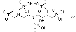 [[(Phosphonomethyl)imino]bis[2,1-ethanediylnitrilobis(methylene)]]tetrakisphosphonic acid potassium salt molecular structure (CAS 84852-49-3)