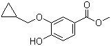 3-(Cyclopropylmethoxy)-4-hydroxybenzoic acid methyl ester molecular structure (CAS 848574-60-7)