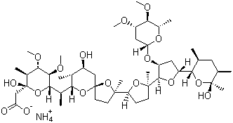 Maduramycin ammonium molecular structure (CAS 84878-61-5)