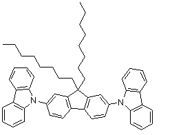 2,7-Bis(9-carbazolyl)-9,9-dioctylfluorene molecular structure (CAS 848900-30-1)