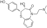 Deacetyl-O-demethyldiltiazem molecular structure (CAS 84903-82-2)