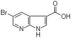 结构式 CAS# 849068-61-7, 5-溴-1H-吡咯并[2,3-b]吡啶-3-甲酸