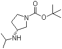 结构式 CAS# 849107-00-2, (3R)-3-[(1-甲基乙基)氨基]-1-吡咯烷甲酸叔丁酯