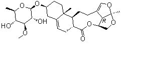 Glaucogenin C O-beta-D-thevetopyranoside molecular structure (CAS 849201-84-9)