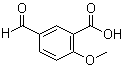 2-Methoxy-5-formylbenzoic acid molecular structure (CAS 84923-70-6)