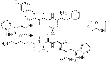 Vapreotide acetate molecular structure (CAS 849479-74-9)