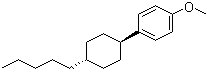 反式-4-(4-正戊基环己基)-1-苯甲醚分子结构 (CAS 84952-30-7)