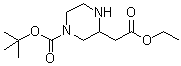 4-[(1,1-Dimethylethoxy)carbonyl]-2-piperazineacetic acid ethyl ester molecular structure (CAS 849547-86-0)