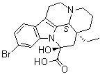 (3alpha,14beta,16alpha)-11-Bromo-14,15-dihydro-14-hydroxy-eburnamenine-14-carboxylic acid molecular structure (CAS 84964-13-6)