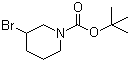 structure of CAS# 849928-26-3, 1-Boc-3-bromopiperidine;3-Bromo-1-piperidinecarboxylic acid tert-butyl ester