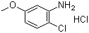 2-Chloro-5-methoxyaniline hydrochloride molecular structure (CAS 85006-21-9)