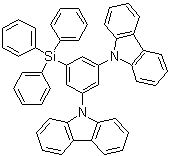 [3,5-Di(9H-carbazol-9-yl)phenyl]triphenylsilane molecular structure (CAS 850221-63-5)