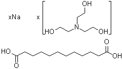 Dodecanedioic acid sodium salt, compd. with 2,2',2''-nitrilotris[ethanol] molecular structure (CAS 85049-97-4)