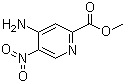 structure of CAS# 850544-21-7, Methyl 4-amino-5-nitro-2-pyridinecarboxylate;4-Amino-5-nitro-2-pyridinecarboxylic acid methyl ester