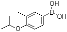 structure of CAS# 850568-09-1, 4-Isopropoxy-3-methylphenylboronic acid;4-Isopropoxy-3-methylbenzeneboronic acid