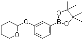 结构式 CAS# 850568-69-3, 3-(四氢-2H-吡喃-2基-氧基)苯硼酸频那醇酯